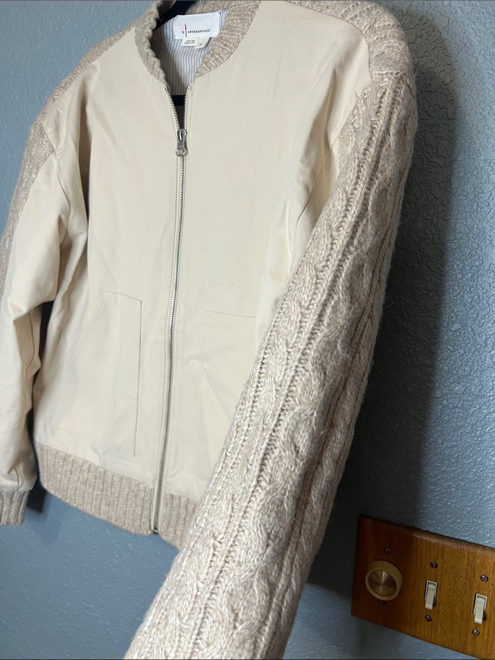 Anthropologie Central Park West Myles Cable-Knit Cardigan Sweater Sz XS - Picture 8 of 12